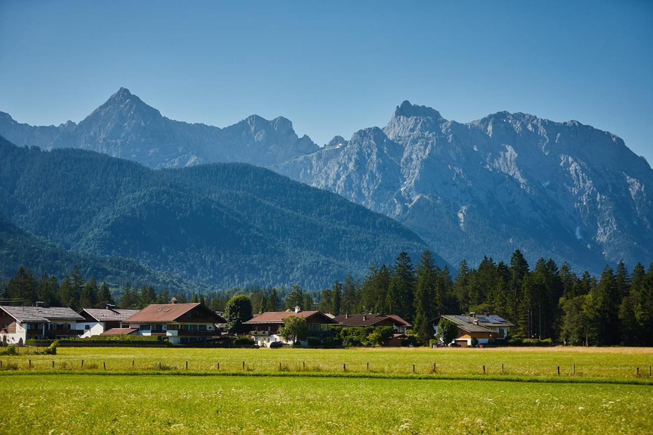 Ferienwohnung Zum Hirschgarten Krün Eksteriør bilde